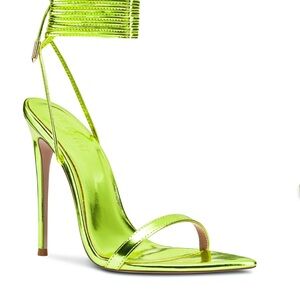 La Femme London Lace-Up Electric Heels